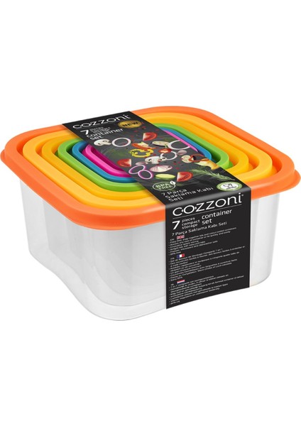 Renkli 7'li Plastik Saklama Kabı Seti, Pratik ve Şık Mutfak Gereçleri modelleri