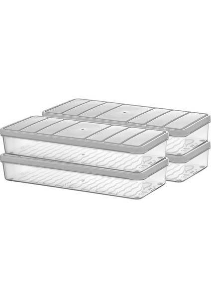 4'lü 1 Lt. Saklama Kabı Seti, Ekru, Pratik ve Şık Mutfak Gereçleri indirimleri