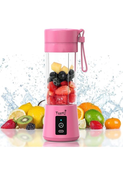 Taşınabilir El Blenderi, USB Şarjlı, 380 Ml, Pembe, Hafif ve Pratik Kullanım fiyatları