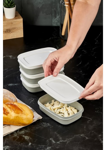 4'lü Çok Amaçlı Saklama Kabı Gri 600 Ml, Pratik ve Şık Saklama Çözümü indirimleri