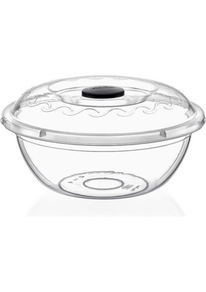 Şeffaf Çok Renkli Kapaklı Hamur Leğeni, 7,5 Litre, Dayanıklı ve Şık Tasarım