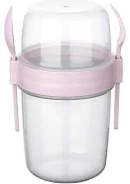 Turuncu 1100ML Müsli Kabı, Titiz Taken Go ile Sağlıklı ve Pratik Kullanım