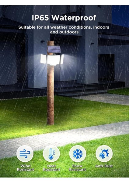 212 LED Solar Dış Mekan Işıkları, Hareket Sensörlü, IP65 Su Geçirmez, 3 Modlu, Bahçe Aydınlatması modelleri