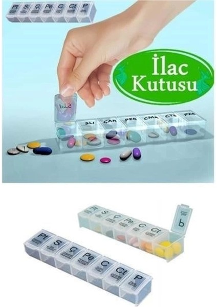 7 Günlük Haftalık Saklama Kutusu, Kahverengi, Sağlıklı ve Güvenli Kullanım indirimleri