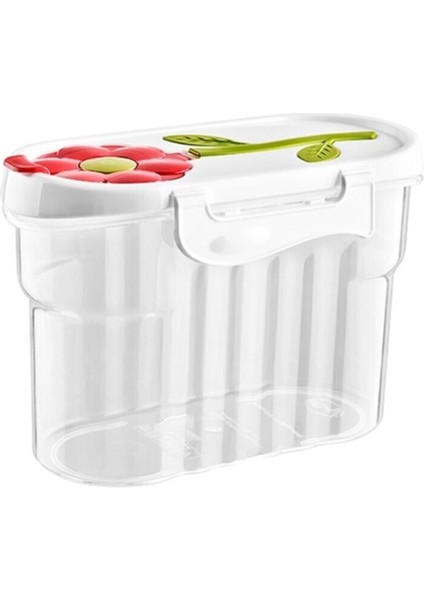 Renkli Kapaklı Saklama Kabı, Sağlıklı ve Dayanıklı, 1,2 Litre