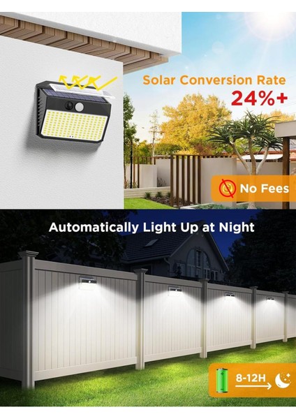 150 LED Güneş Enerjili Hareket Sensörlü Lamba, IP65, 180° Açı fiyatları