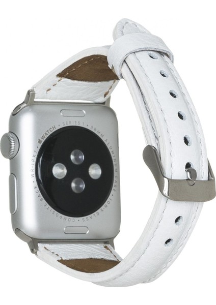 Özel Apple Watch Uyumlu Deri Kordon 38-40-41MM Slim F3 Beyaz Fırsat!!! fiyatları