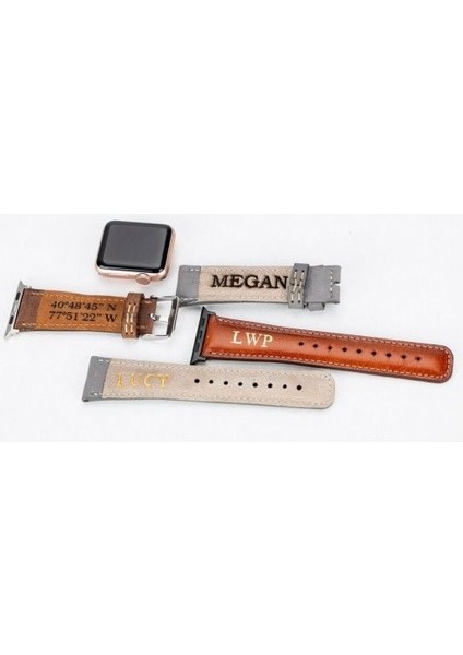 Özel Apple Watch Uyumlu Deri Kordon 42-44-45MM Nm3 As5 Fırsat!!! fırsatları