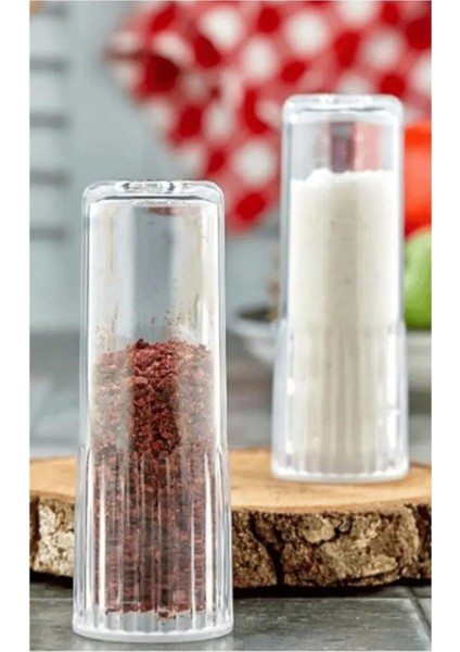 2'li Mika Kristal Tuz ve Biberlik Takımı, Şeffaf ve Şık Tasarım fiyatları