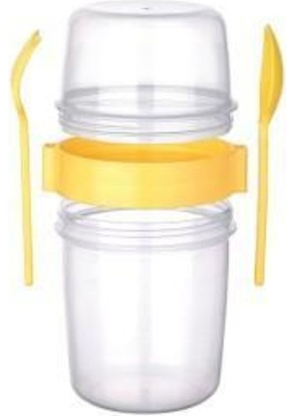 Mg Home Titiz Takım Müsli Kabı 650ML Sarı, Şık ve Kullanışlı Tasarım.