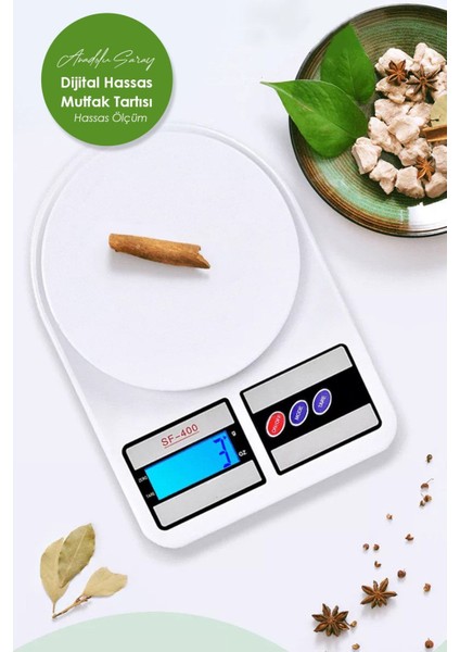 Hassas Dijital Mutfak Tartısı 10 kg Ölçüm Kolay Kullanım
