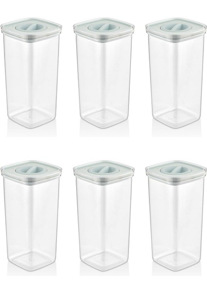 6'lı Şeffaf Vakumlu Saklama Kabı Seti 6X1700 Ml, Sızdırmaz, Pratik ve Dayanıklı modelleri