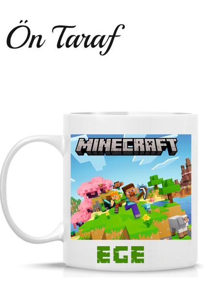 Minecraft Kişiye Özel Kupa Bardak