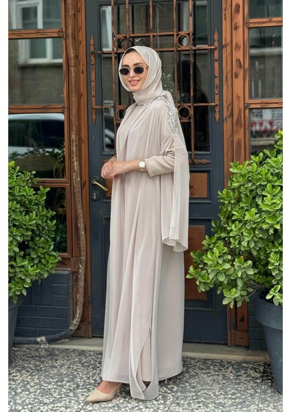 Nurcan Çetin Abaya 10614 Bej fiyatları