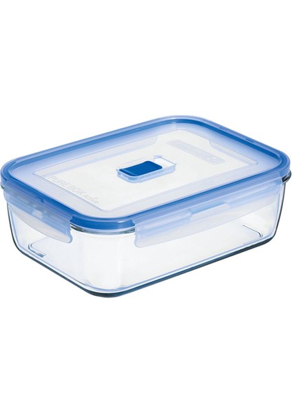 Beyaz Dikdörtgen Saklama Kabı 1970 Ml, Dayanıklı ve Şık Mutfak Düzenleyici