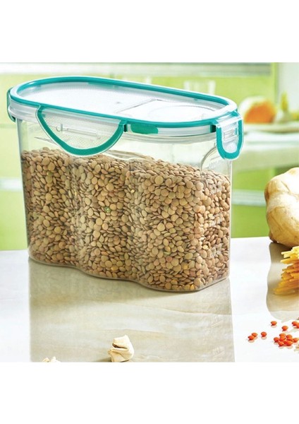 Hava, Su ve Sıvı Geçirmez, Kilitli Kapaklı, 1,7 Lt Erzak Saklama Kabı, Çok Renkli fiyatları