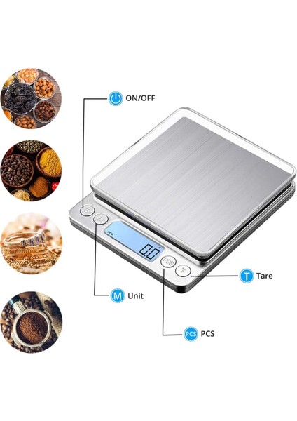 Dijital Hassas Tartı Mutfak Eczane Epoksi Uygun 500G 001G Kapasite fırsatları