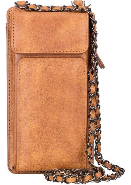 Mulvxurg URG02 Avjin 6.9 Inch Uyumlu Deri Kılıf Cüzdan Askılı T Taba (Mulvix) fırsatları