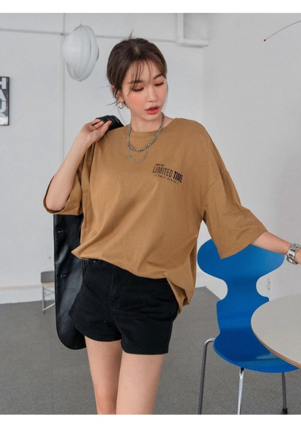 Light Off Limited Time Baskılı Oversize T-Shirt indirimleri
