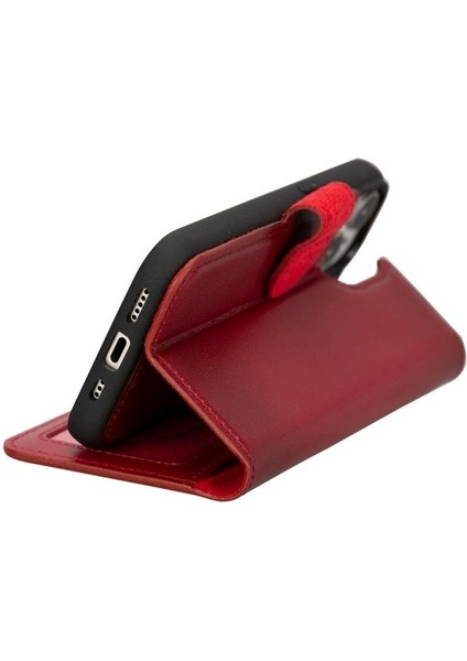 Mulvxurg URG02 Apple Iphone 15 Uyumlu Deri Cüzdanlı Kılıf Mwwn V4EF Kırmızı (Mulvix) modelleri