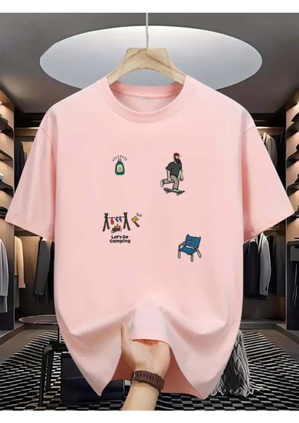 Büyük Beden Unisex Baskılı Oversize T-Shirt