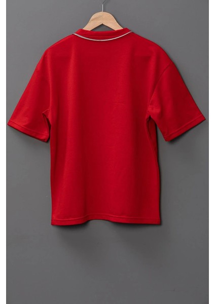 Çocuk Çizgi Film Karakteri Basklı Oversize T-Shirt modelleri