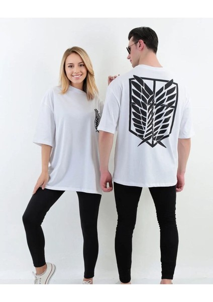 Titan Baskılı Oversize Pamuklu Unisex T-Shirt (Adet Fiyattır)