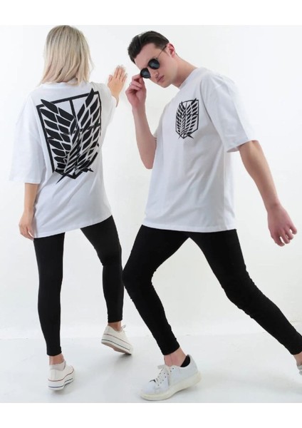 Titan Baskılı Oversize Pamuklu Unisex T-Shirt (Adet Fiyattır) fiyatları