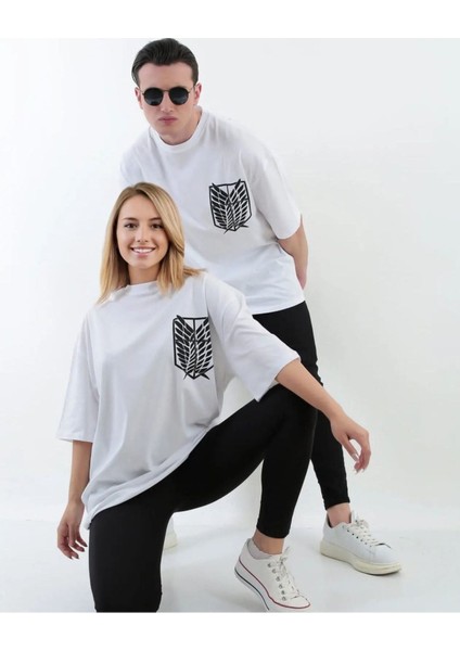 Titan Baskılı Oversize Pamuklu Unisex T-Shirt (Adet Fiyattır) modelleri