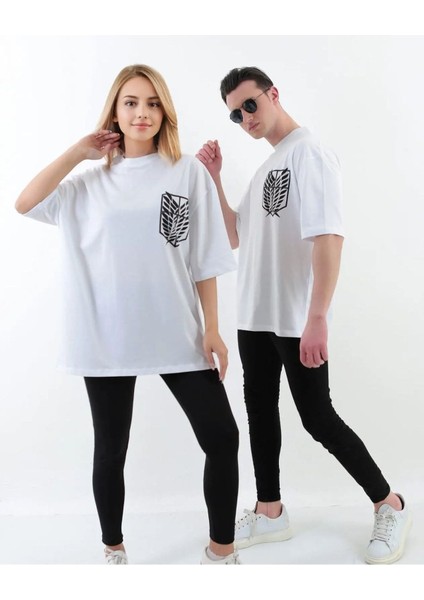 Titan Baskılı Oversize Pamuklu Unisex T-Shirt (Adet Fiyattır)