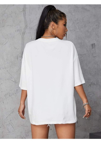 Intense Feelings Baskılı Unisex Oversize T-Shirt - Kadın Oversize Tişört fiyatları