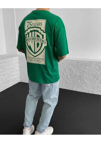 Warner B. 75 Yıl Özel Baskılı Oversize Pamuklu Unisex T-Shirt