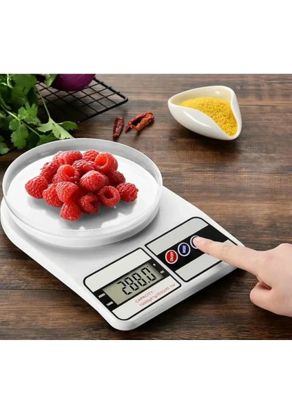 Dijital 10 kg Hassas Mutfak Tartısı Pilli Beyaz modelleri