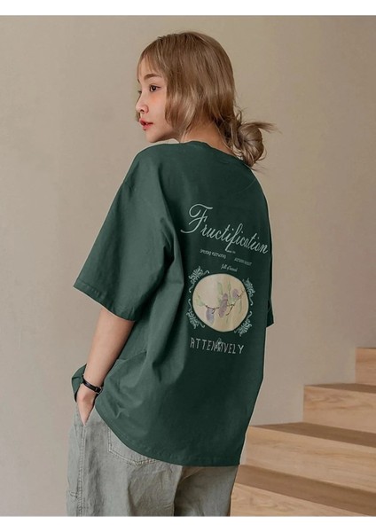 Fructification Baskılı Oversize T-Shirt indirimleri