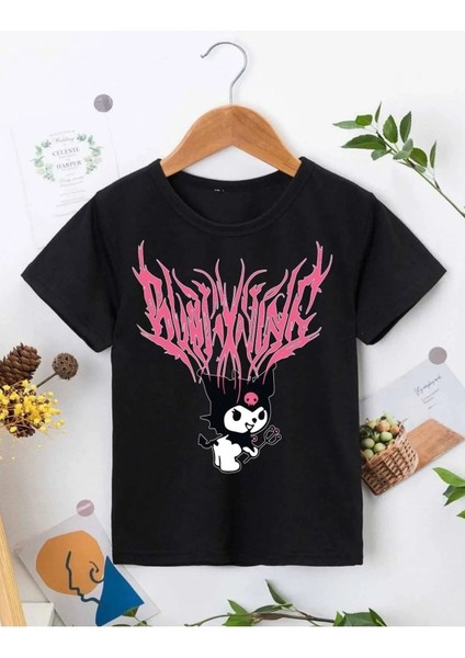 Kötü Kedi Baskılı Pamuklu Oversize Çocuk T-Shirt