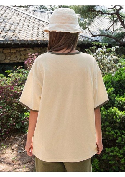 Büyük Beden Music And Party Baskılı Bej Oversize T-Shirt modelleri