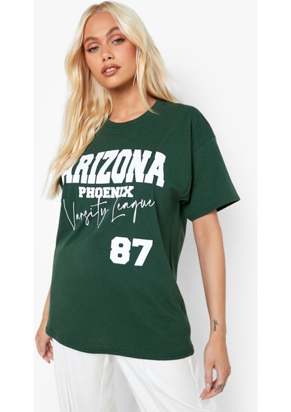 Nefti Arizona Phoenix 87 Baskılı Oversize T-Shirt