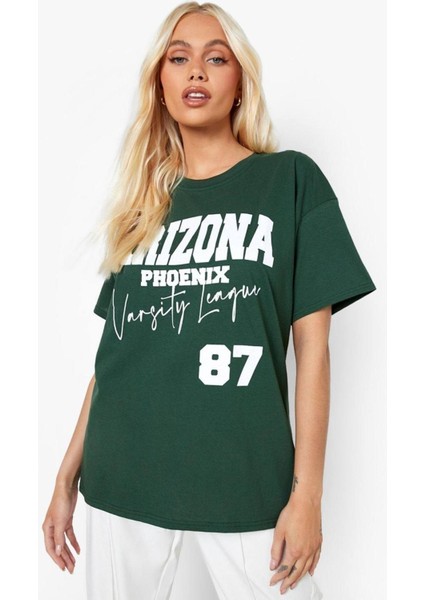 Nefti Arizona Phoenix 87 Baskılı Oversize T-Shirt fırsatları