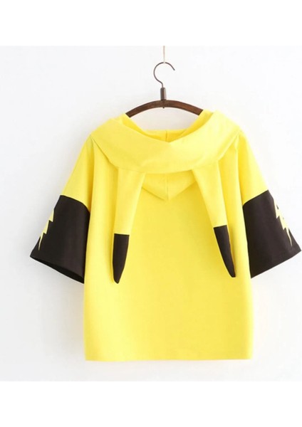 Pikachu Model Baskılı Overize Kız -Erkek Unisex Çocuk T-Shirt modelleri