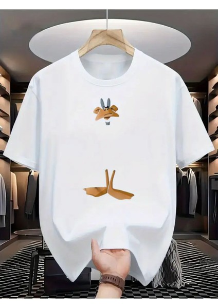 Unisex Baskılı Oversize T-Shirt