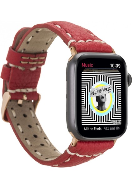 Mulvxurg URG02 Apple Watch Uyumlu Deri Kordon 38-40-41MM SM43 Erc2 (Mulvix)