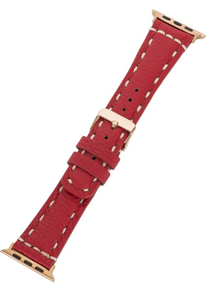 Mulvxurg URG02 Apple Watch Uyumlu Deri Kordon 38-40-41MM SM43 Erc2 (Mulvix) modelleri