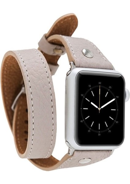 Mulvxurg URG02 Apple Watch Uyumlu Deri Kordon 38-40-41MM Slim Dtst Erc3 (Mulvix)