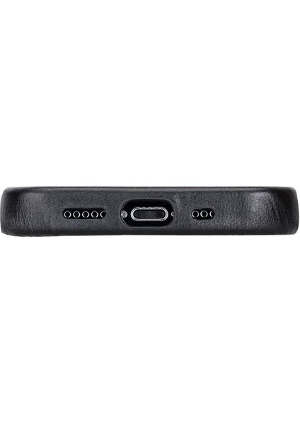 Mulvxurg URG02 Apple Iphone 13 Pro Uyumlu Deri Arka Kapak Rock Rst1 Siyah (Mulvix) fırsatları