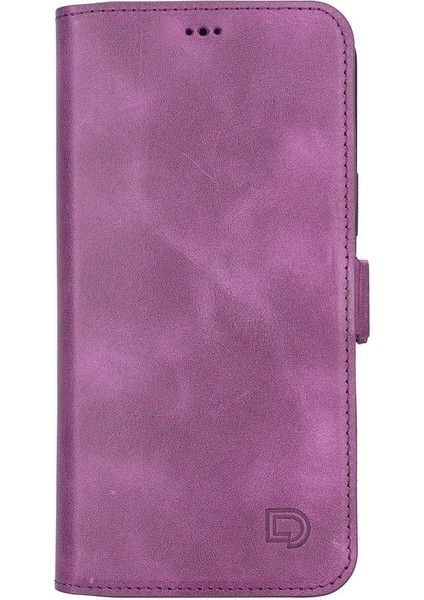 Mulvxurg URG02 Apple Iphone 13 Pro Max Uyumlu Deri Cüzdanlı Kılıf Rustik Mor (Mulvix) fiyatları