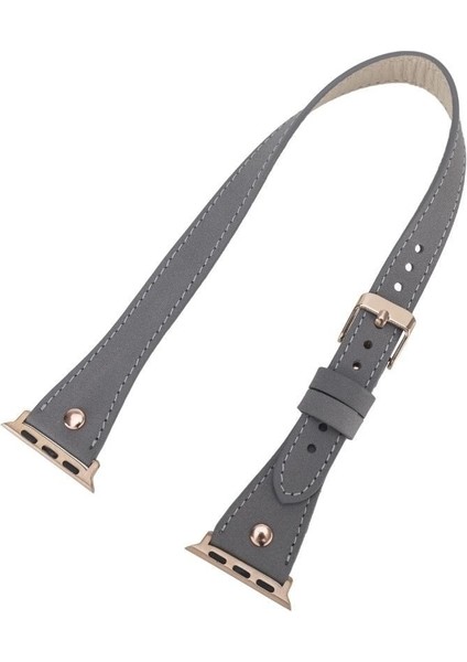 Mulvxurg URG02 Apple Watch Uyumlu Deri Kordon 42-44-45MM Slim Dt Rgrst9 (Mulvix) modelleri