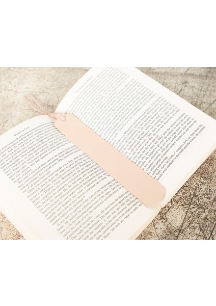 Mulvxurg URG02 Deri Kitap Ayracı, Pudra (Mulvix)