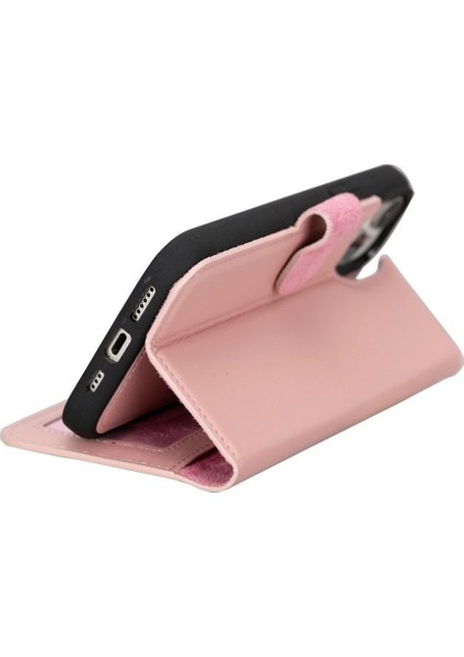 Mulvxurg URG02 Apple Iphone 15 Plus Uyumlu Deri Cüzdanlı Kılıf Mwwn Nu2 Pembe (Mulvix) modelleri