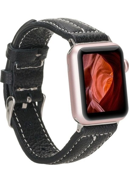 Mulvxurg URG02 Apple Watch Uyumlu Deri Kordon 42-44-45MM Nm3 As5 (Mulvix)