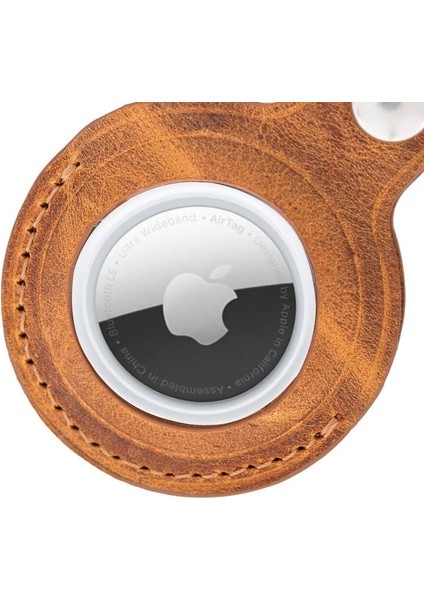 Mulvxurg URG02 Apple Airtag Uyumlu Deri Anahtarlık, G19 Taba (Mulvix) fırsatları